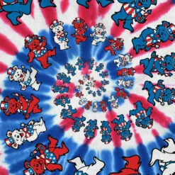 Spiral Patriotic Bears Tie-Dye T-Shirt -MLB Shop 1080B 68606.1655139628