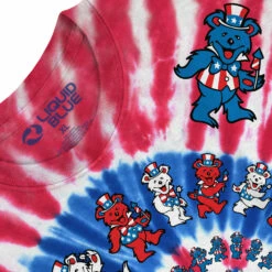 Spiral Patriotic Bears Tie-Dye T-Shirt -MLB Shop 1080C 51111.1655139628