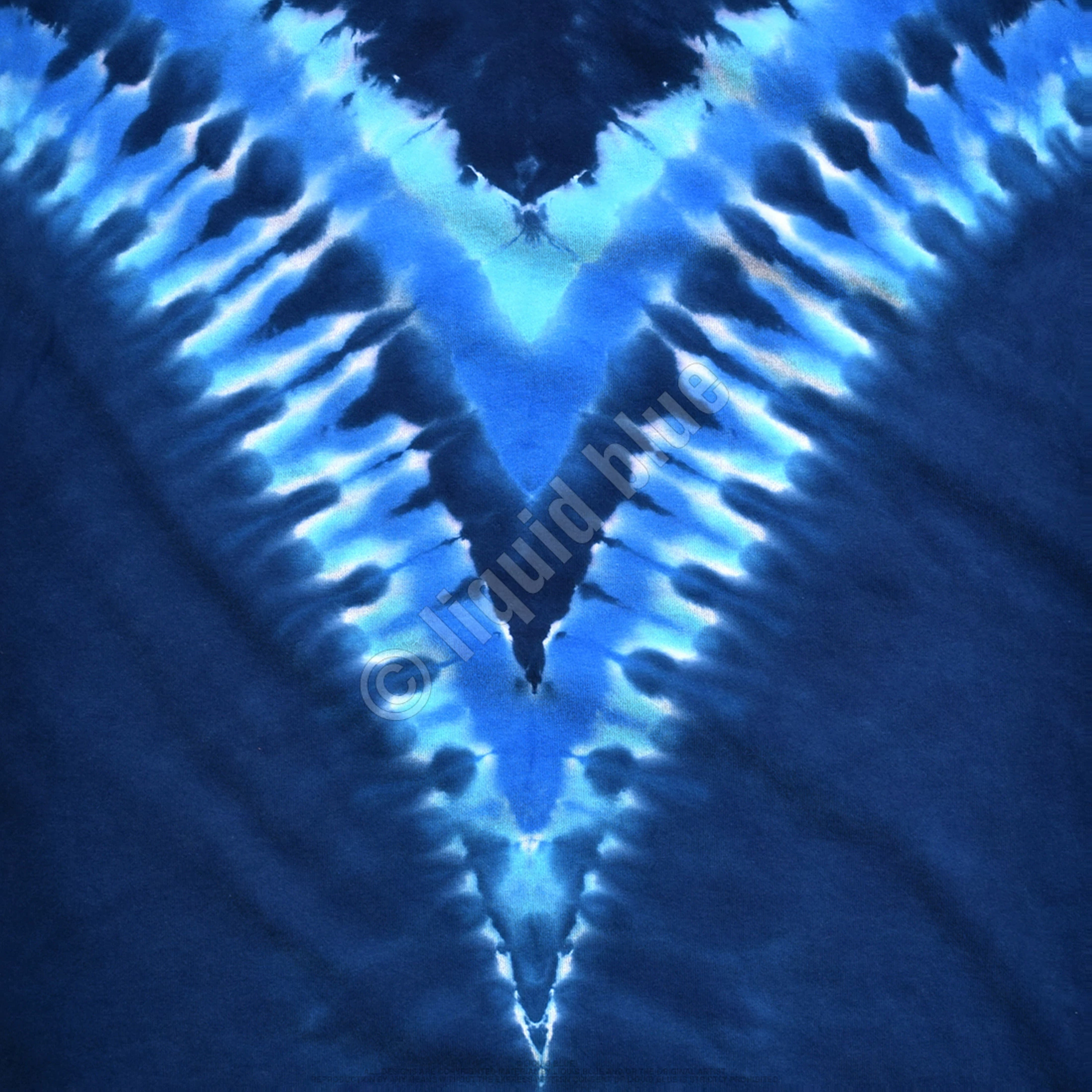 Cool Blue V Unprinted Tie-Dye T-Shirt 6 Cool Blue V Unprinted Tie-Dye T-Shirt - Image 4