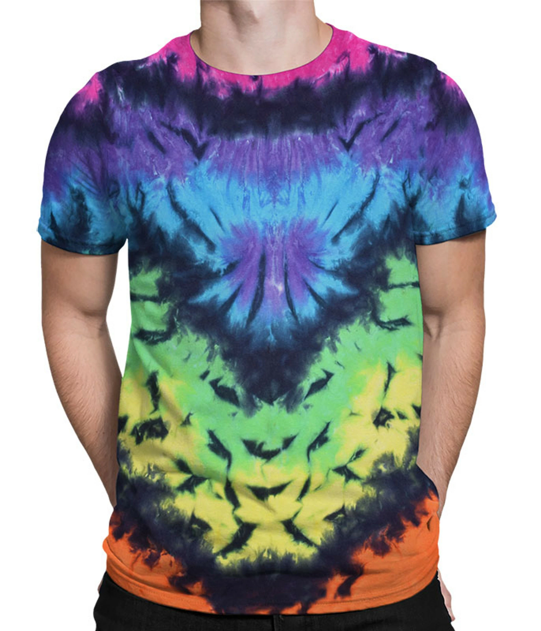 Butterfly Krinkle Unprinted Tie-Dye T-Shirt 3 Butterfly Krinkle Unprinted Tie-Dye T-Shirt