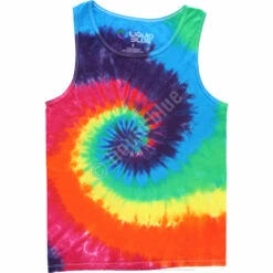 Rainbow Spiral Unprinted Tie-Dye Tank Top T-Shirt 5 Rainbow Spiral Unprinted Tie-Dye Tank Top T-Shirt -MLB Shop 11106Tf 48798.1655140401