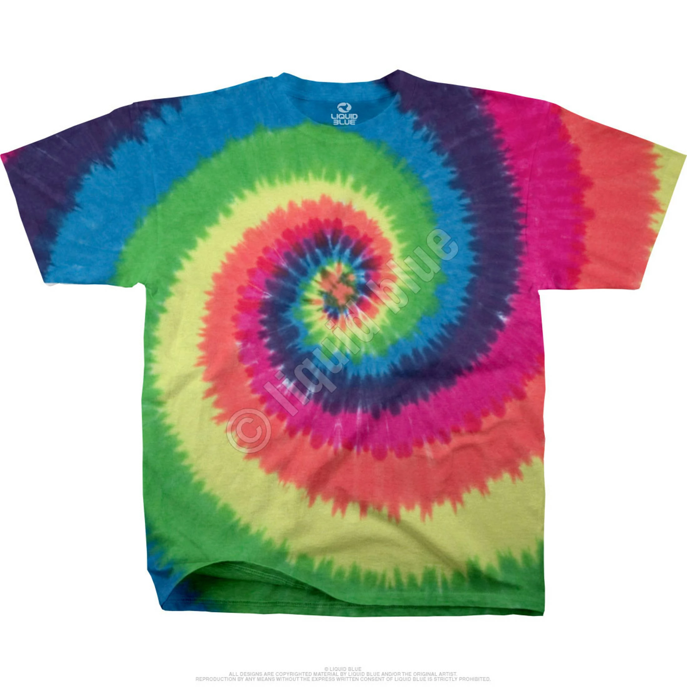 Rainbow Spiral Youth Tie-Dye T-Shirt 4 Rainbow Spiral Youth Tie-Dye T-Shirt - Image 2