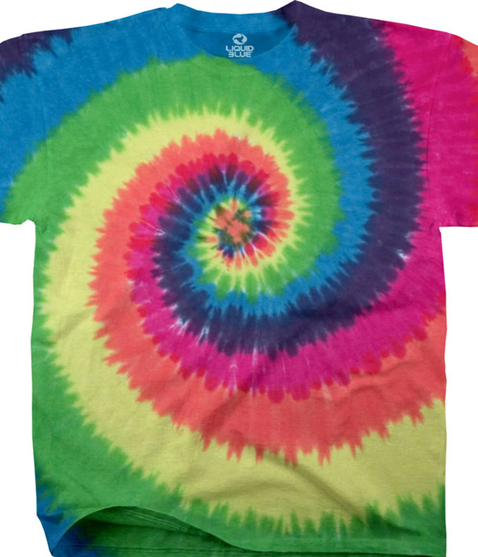 Rainbow Spiral Youth Tie-Dye T-Shirt 3 Rainbow Spiral Youth Tie-Dye T-Shirt