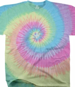 Pastel Spiral Youth Tie-Dye T-Shirt