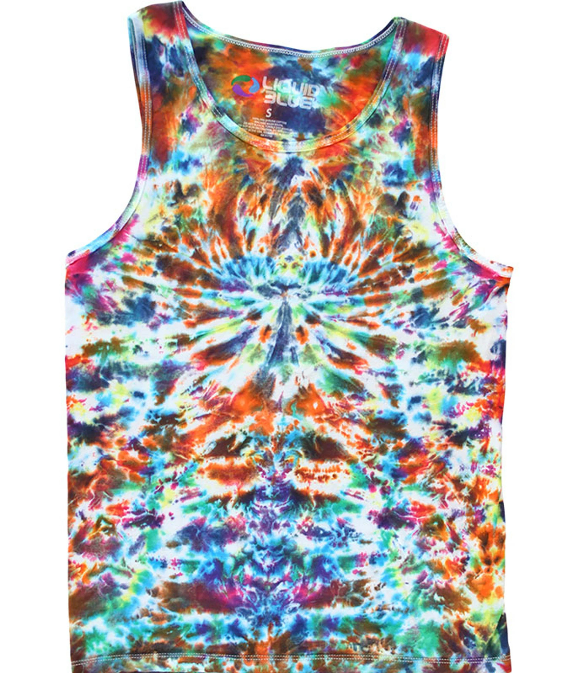 Crazy Krinkle Unprinted Tie-Dye Tank Top T-Shirt 3 Crazy Krinkle Unprinted Tie-Dye Tank Top T-Shirt