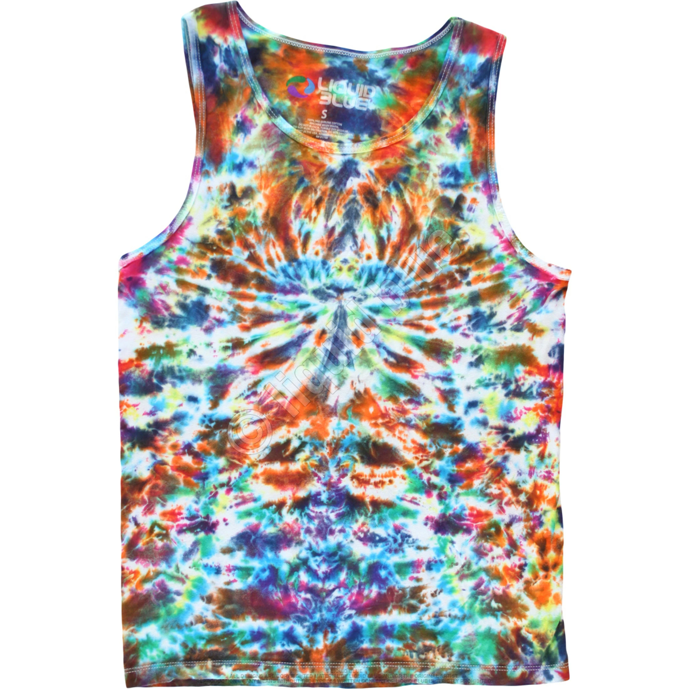 Crazy Krinkle Unprinted Tie-Dye Tank Top T-Shirt 4 Crazy Krinkle Unprinted Tie-Dye Tank Top T-Shirt - Image 2