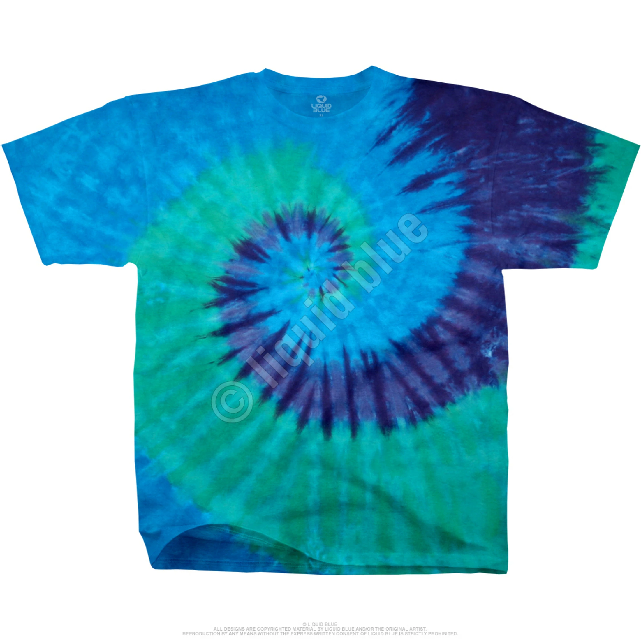Cool Spiral Youth Unprinted Tie-Dye T-Shirt 4 Cool Spiral Youth Unprinted Tie-Dye T-Shirt - Image 2