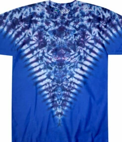 Blue Krinkle V Unprinted Tie-Dye T-Shirt