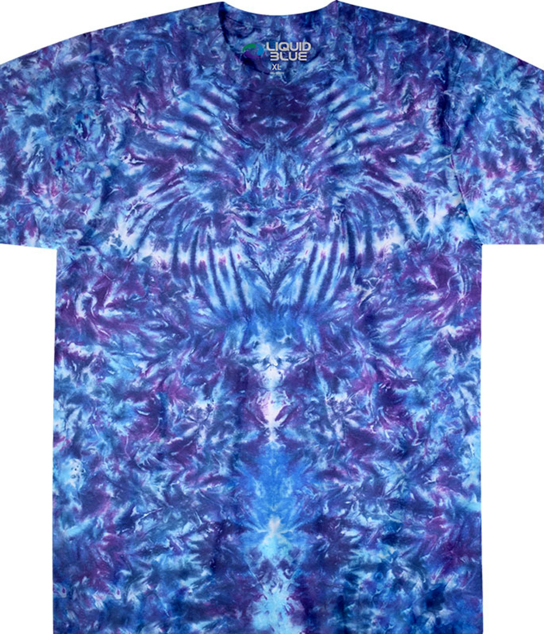 Crazy Blue Krinkle Unprinted Tie-Dye T-Shirt 3 Crazy Blue Krinkle Unprinted Tie-Dye T-Shirt