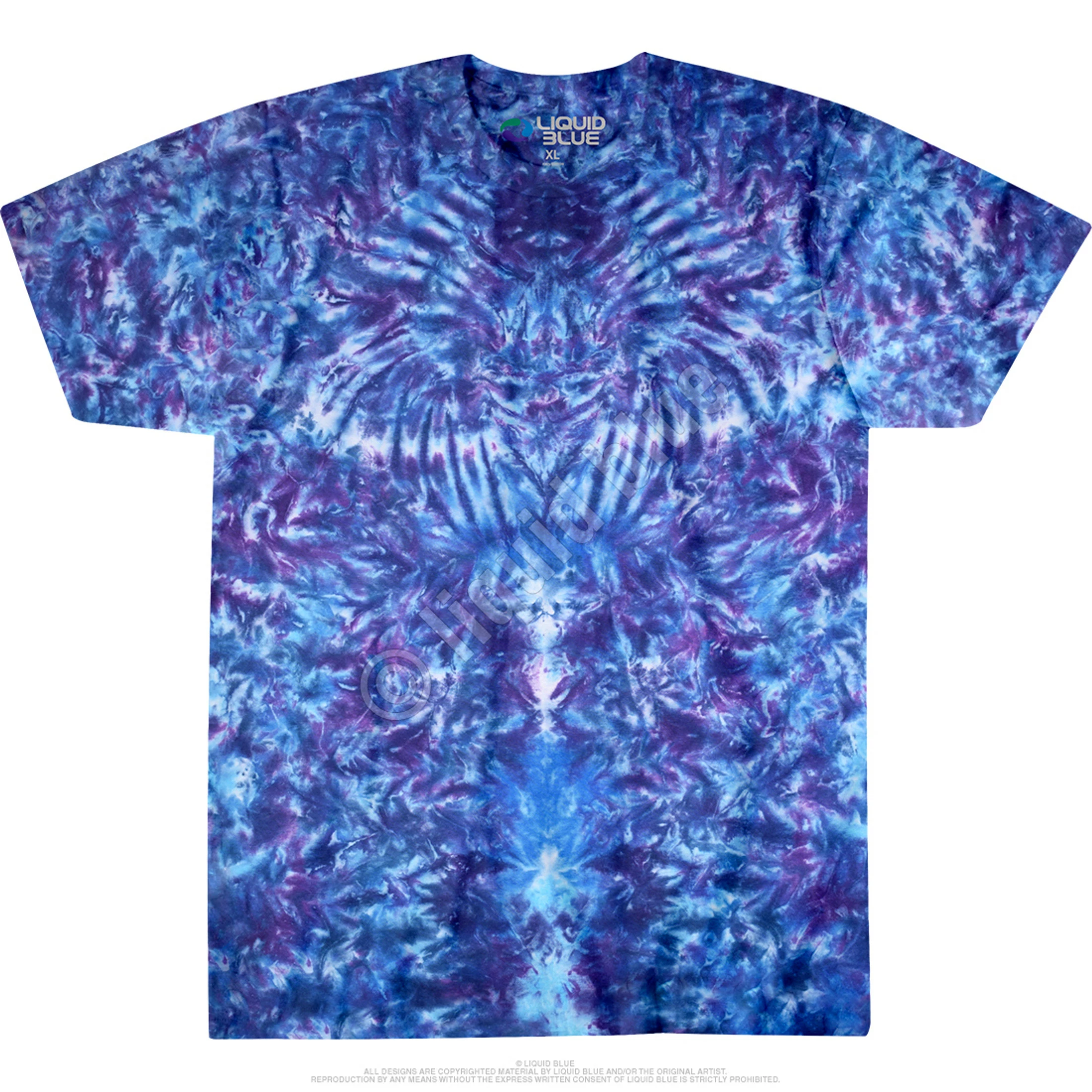 Crazy Blue Krinkle Unprinted Tie-Dye T-Shirt 5 Crazy Blue Krinkle Unprinted Tie-Dye T-Shirt - Image 3