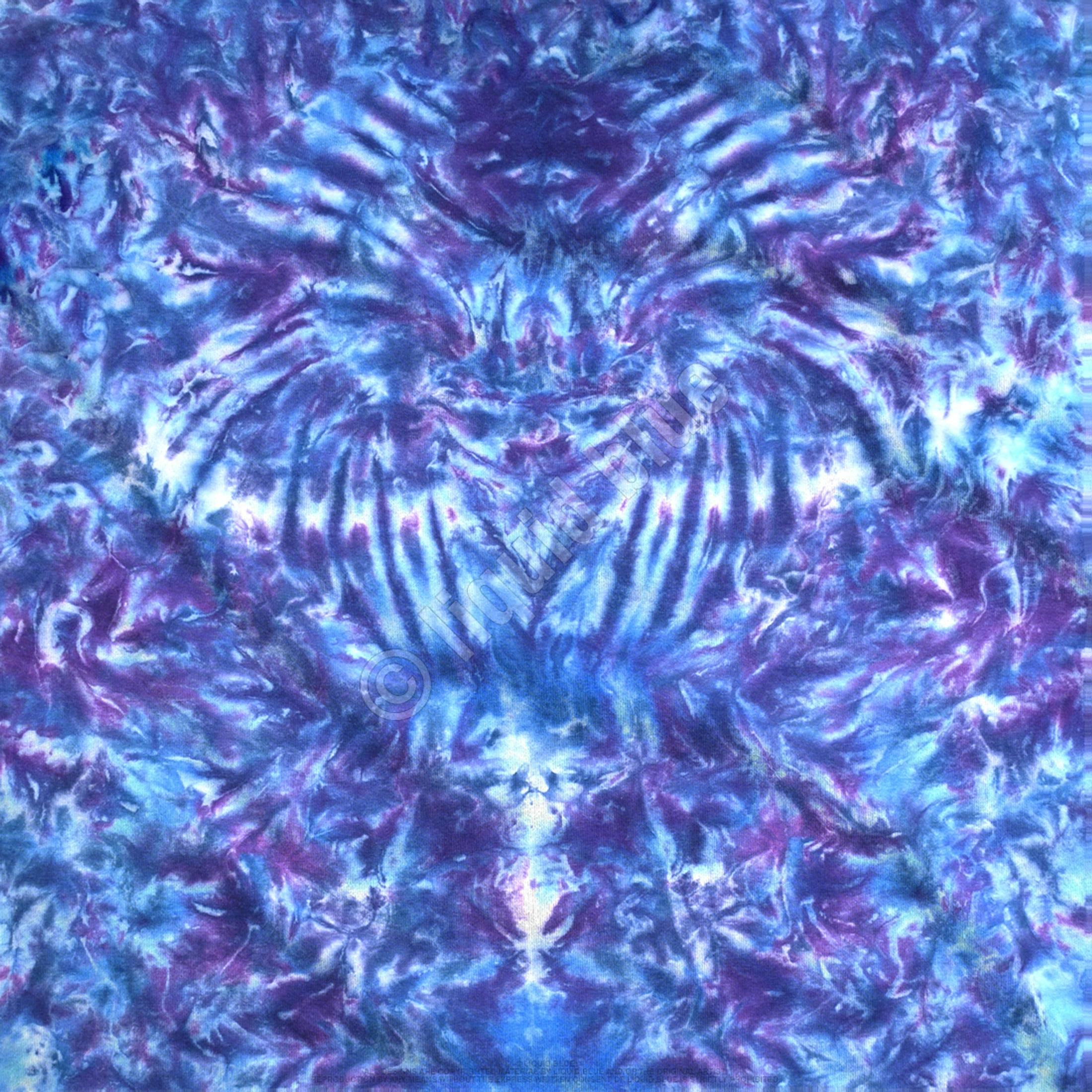 Crazy Blue Krinkle Unprinted Tie-Dye T-Shirt 6 Crazy Blue Krinkle Unprinted Tie-Dye T-Shirt - Image 4