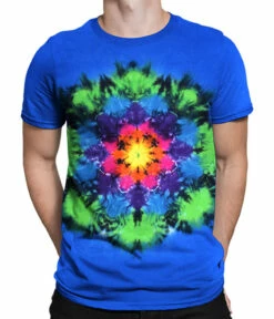 Rainbow Mandala Unprinted Tie-Dye T-Shirt