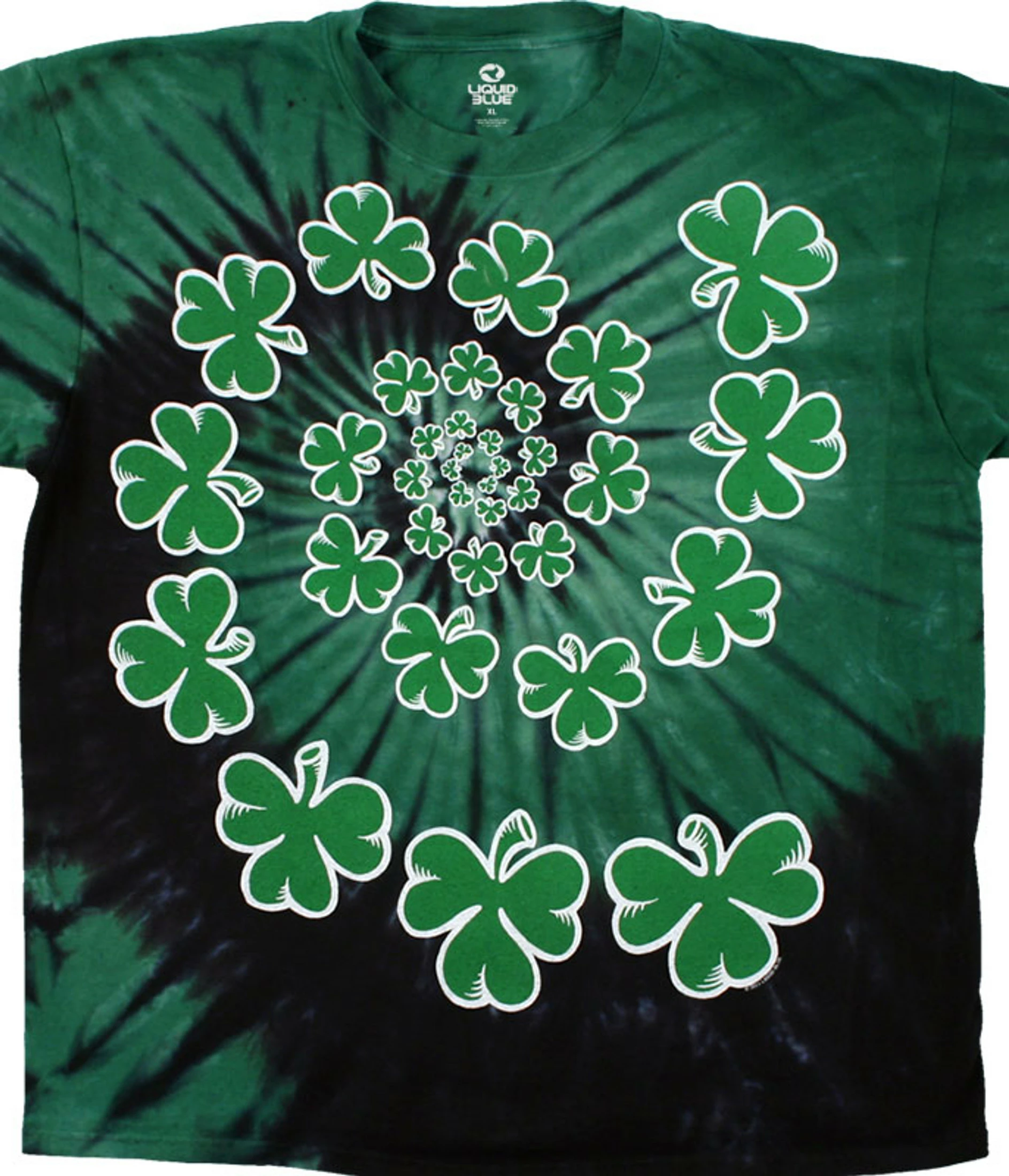 Shamrock Spiral Tie-Dye T-Shirt 3 Shamrock Spiral Tie-Dye T-Shirt