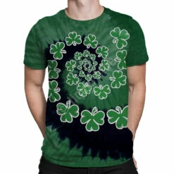 Shamrock Spiral Tie-Dye T-Shirt 6 Shamrock Spiral Tie-Dye T-Shirt -MLB Shop 11186f body 26222.1617393024