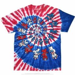 Spiral Patriotic Bears Tie-Dye T-Shirt -MLB Shop 11191f 40590.1655139628