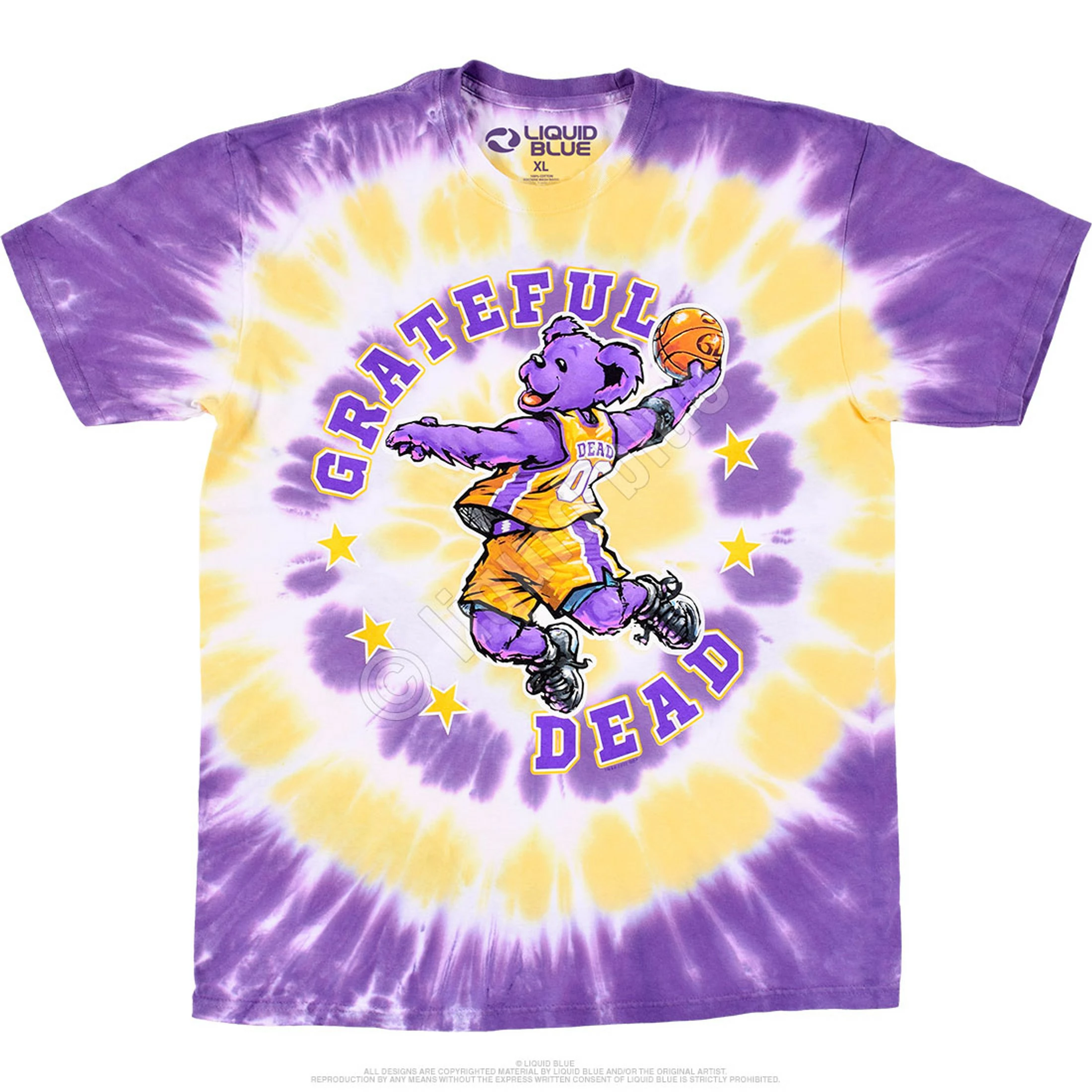 Hoops Bear Tie-Dye T-Shirt 4 Hoops Bear Tie-Dye T-Shirt - Image 2