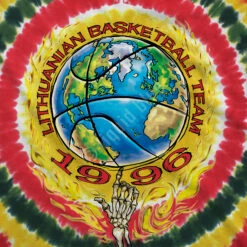 Lithuania Basketball Tie-Dye T-Shirt 11 Lithuania Basketball Tie-Dye T-Shirt -MLB Shop 11356b artwork 70856.1644856082