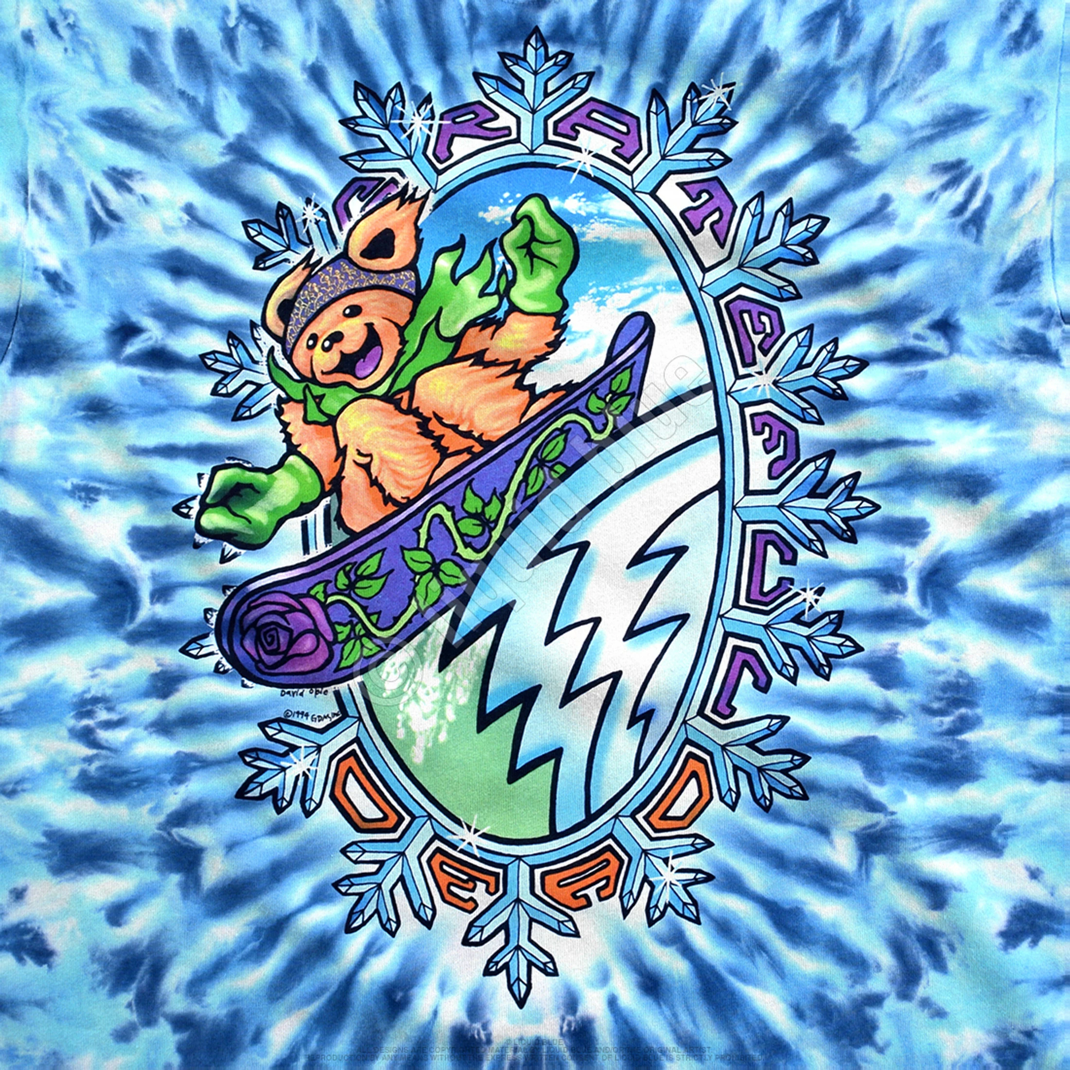 Snowboard Bears Tie-Dye T-Shirt 6 Snowboard Bears Tie-Dye T-Shirt - Image 4