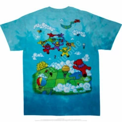 Parachuting Bears Tie-Dye T-Shirt -MLB Shop 11394b 39782.1562172171