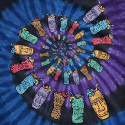 Tiki Spiral Tie-Dye T-Shirt -MLB Shop 11406f artwork 46448.1536617331
