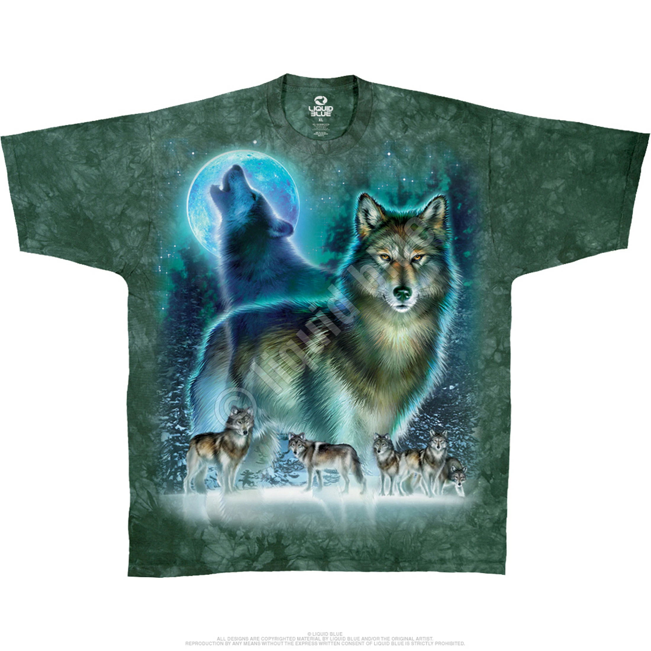 Wolf Moon Tie-Dye T-Shirt 4 Wolf Moon Tie-Dye T-Shirt - Image 2