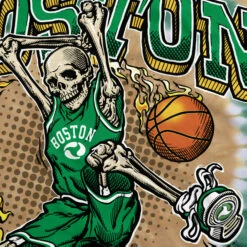 Boston Dunker Basketball Skeleton Tie-Dye T-Shirt -MLB Shop 11428f artwork1 41776.1679695055
