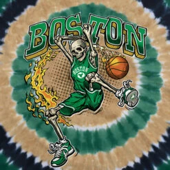 Boston Dunker Basketball Skeleton Tie-Dye T-Shirt -MLB Shop 11428f artwork 11949.1679695055