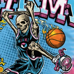 Miami Dunker Basketball Skeleton Tie-Dye T-Shirt -MLB Shop 11433f artwork1 15350.1682446213