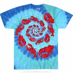 Lobster Spiral Tie-Dye T-Shirt -MLB Shop 11450f 61931.1536609558