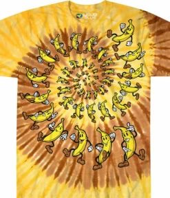 Banana Spiral Tie-Dye T-Shirt