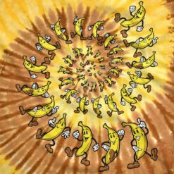 Banana Spiral Tie-Dye T-Shirt -MLB Shop 11451f artwork 93892.1536616119