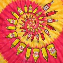 Mustard & Ketchup Spiral Tie-Dye T-Shirt -MLB Shop 11452f artwork 43597.1536617618