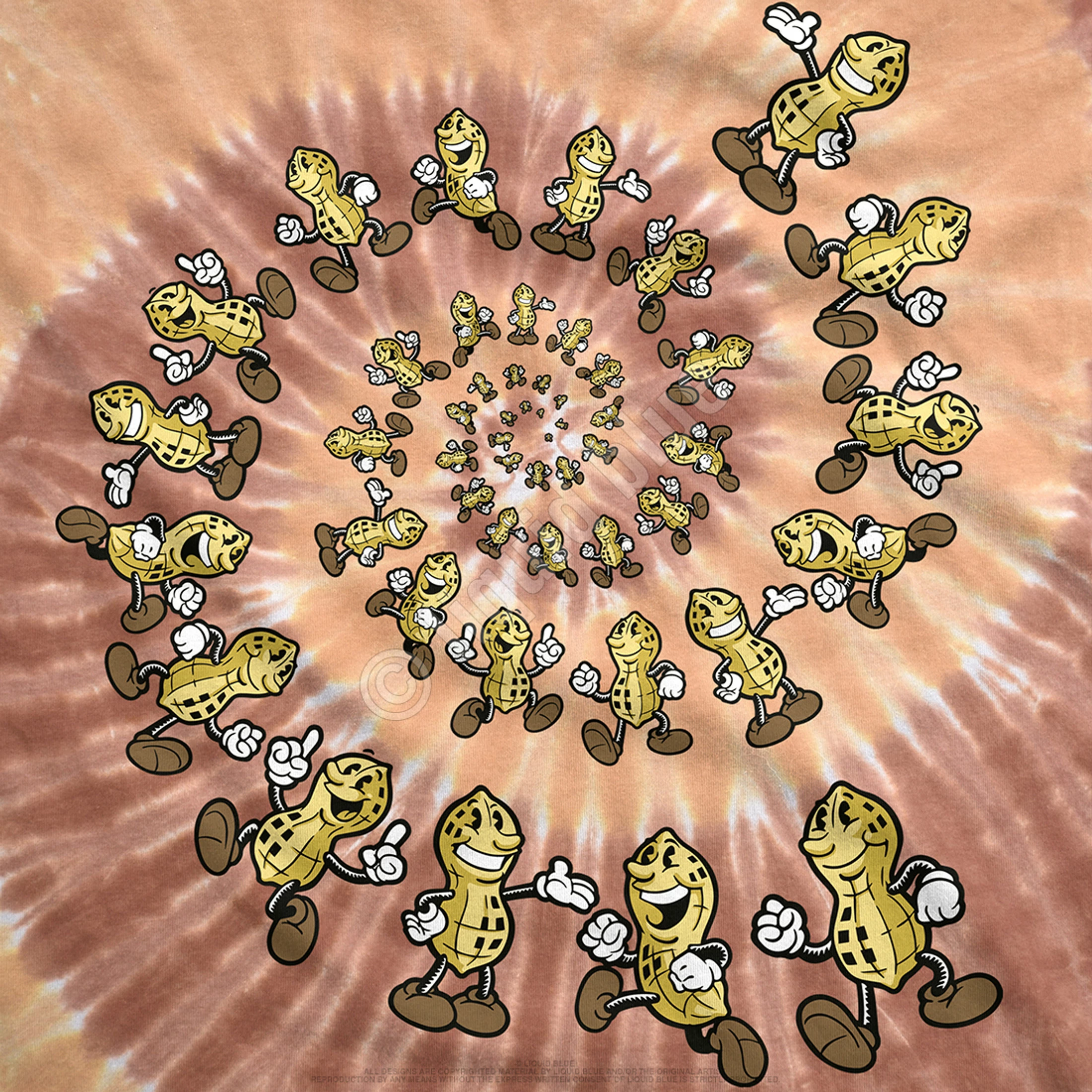 Peanut Spiral Tie-Dye T-Shirt 5 Peanut Spiral Tie-Dye T-Shirt - Image 3