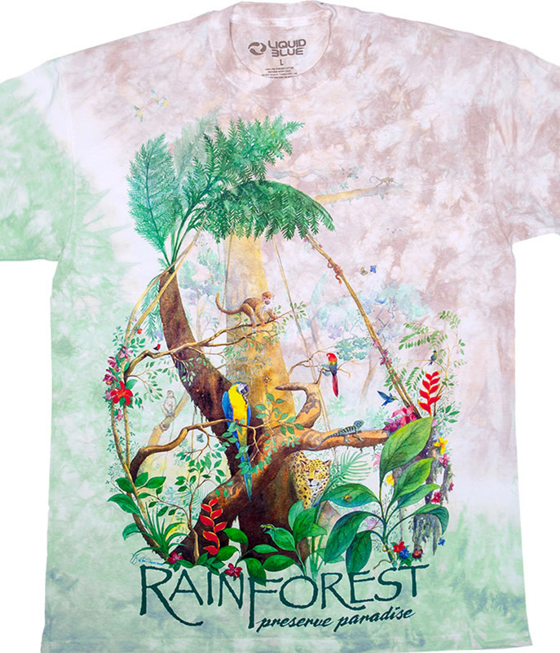 Rainforest Tie-Dye T-Shirt 3 Rainforest Tie-Dye T-Shirt