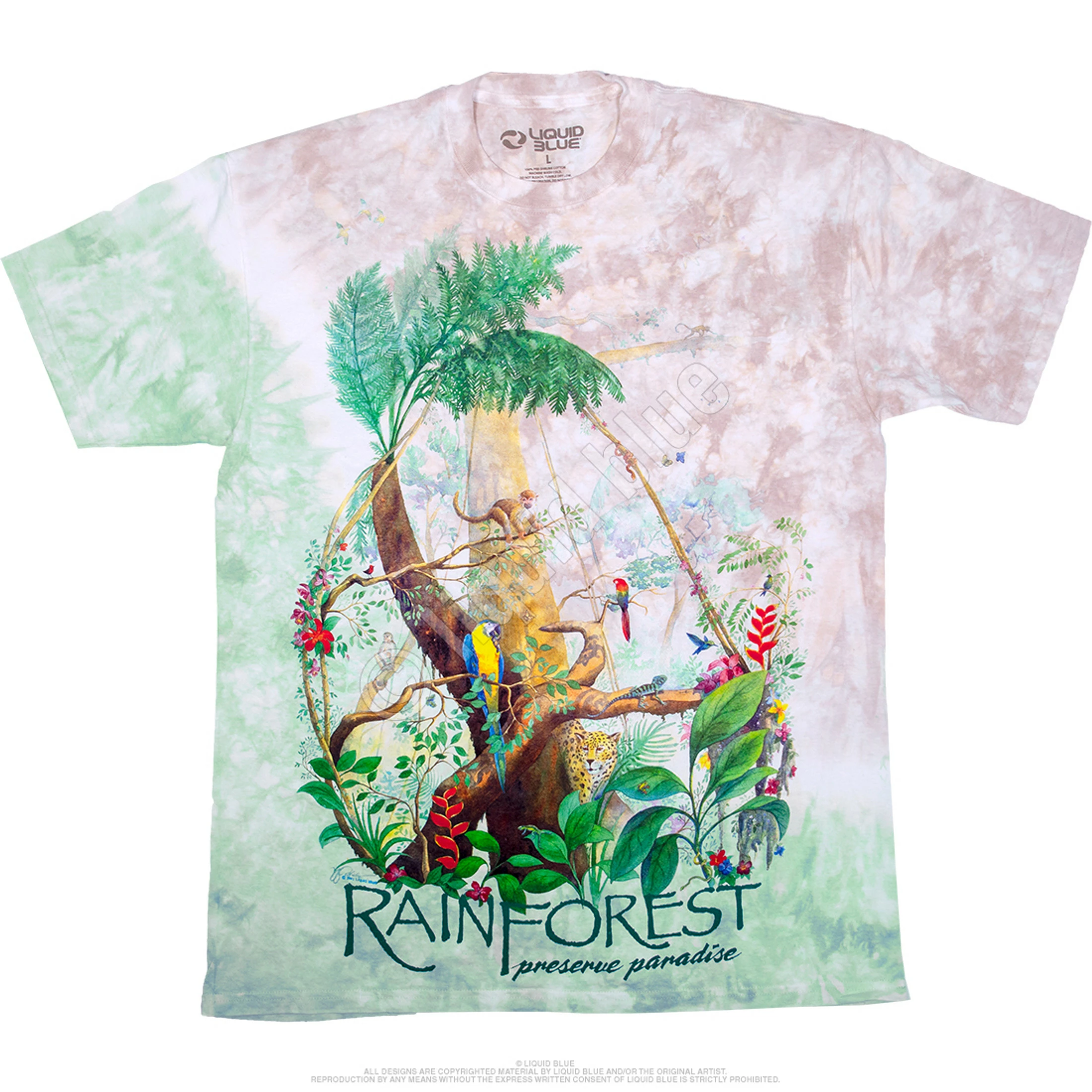 Rainforest Tie-Dye T-Shirt 4 Rainforest Tie-Dye T-Shirt - Image 2