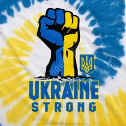Ukraine Strong Tie-Dye T-Shirt 7 Ukraine Strong Tie-Dye T-Shirt -MLB Shop 11471f artwork 49522.1647894259