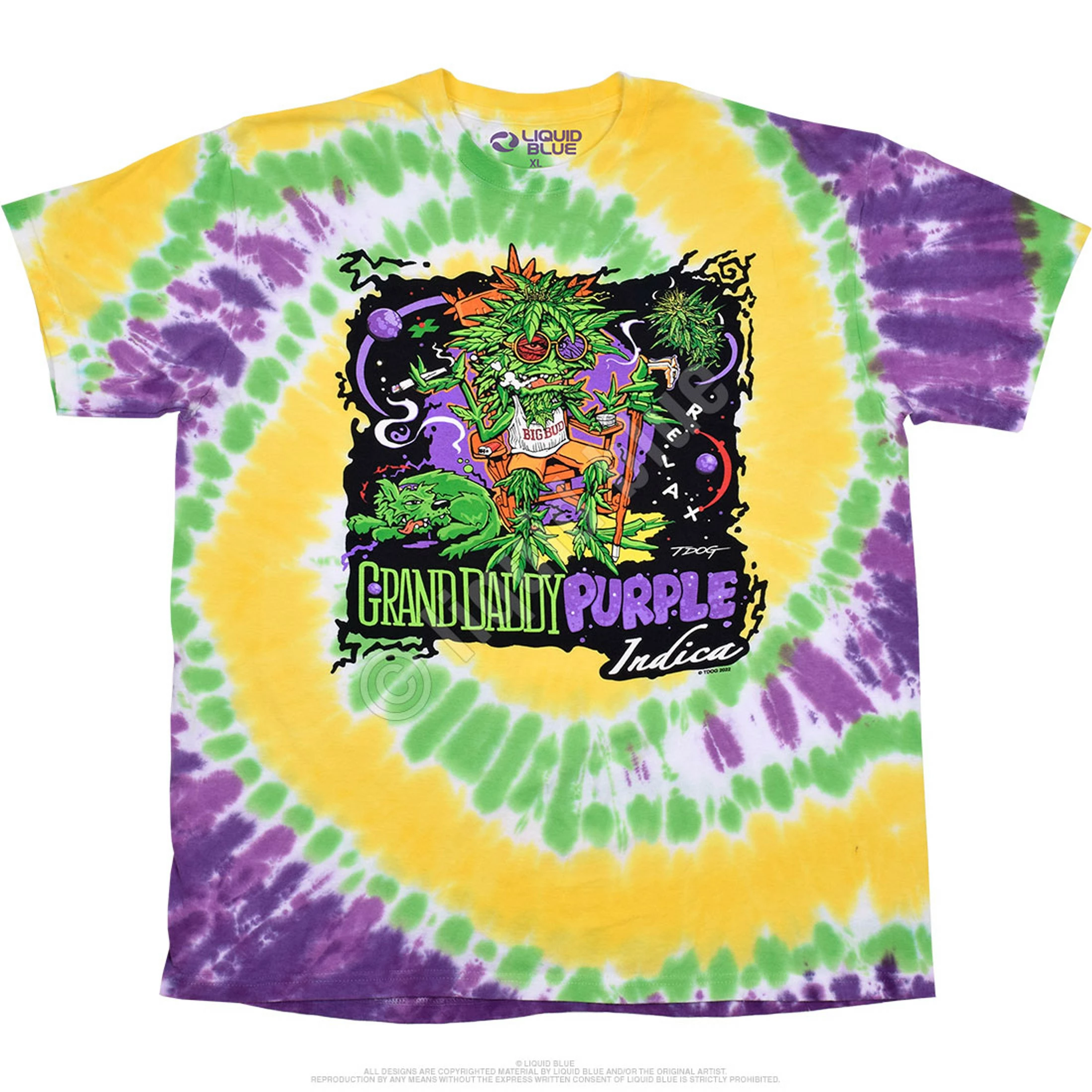 Grand Daddy Purple Tie-Dye T-Shirt 4 Grand Daddy Purple Tie-Dye T-Shirt - Image 2