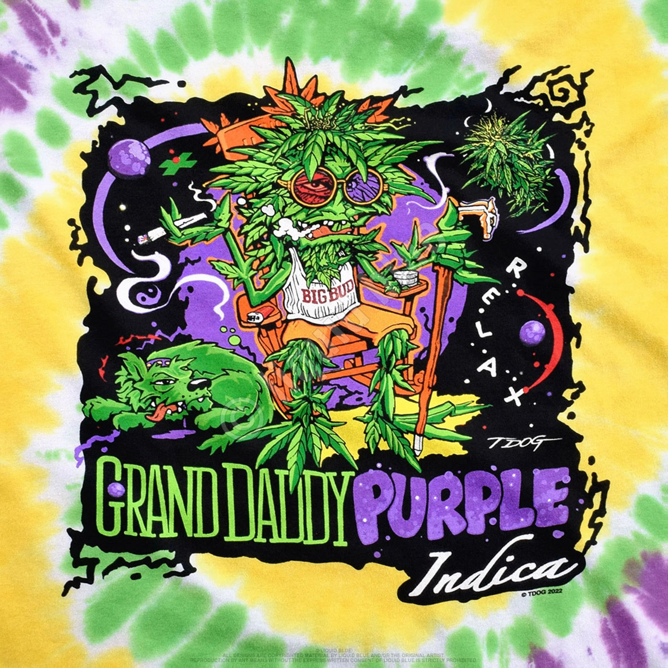 Grand Daddy Purple Tie-Dye T-Shirt 5 Grand Daddy Purple Tie-Dye T-Shirt - Image 3