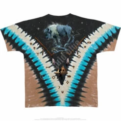 Bison Skull Tie-Dye T-Shirt -MLB Shop 11492b 28691.1471453794
