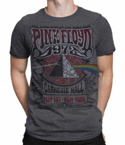 Pink Floyd Carnegie Hall Dark Heather Poly-Cotton T-Shirt