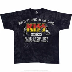 KISS Road Crew 77 Tie-Dye T-Shirt -MLB Shop 11631f 77947.1628104148
