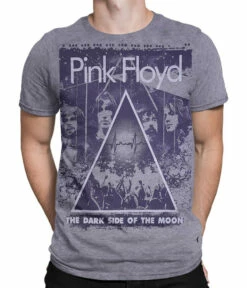 Pink Floyd Live Heather Grey Poly-Cotton T-Shirt