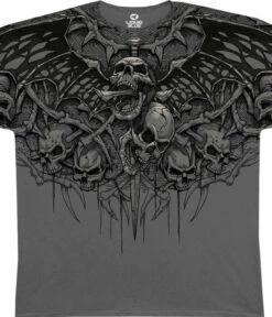 Crypt Caller Grey Athletic T-Shirt