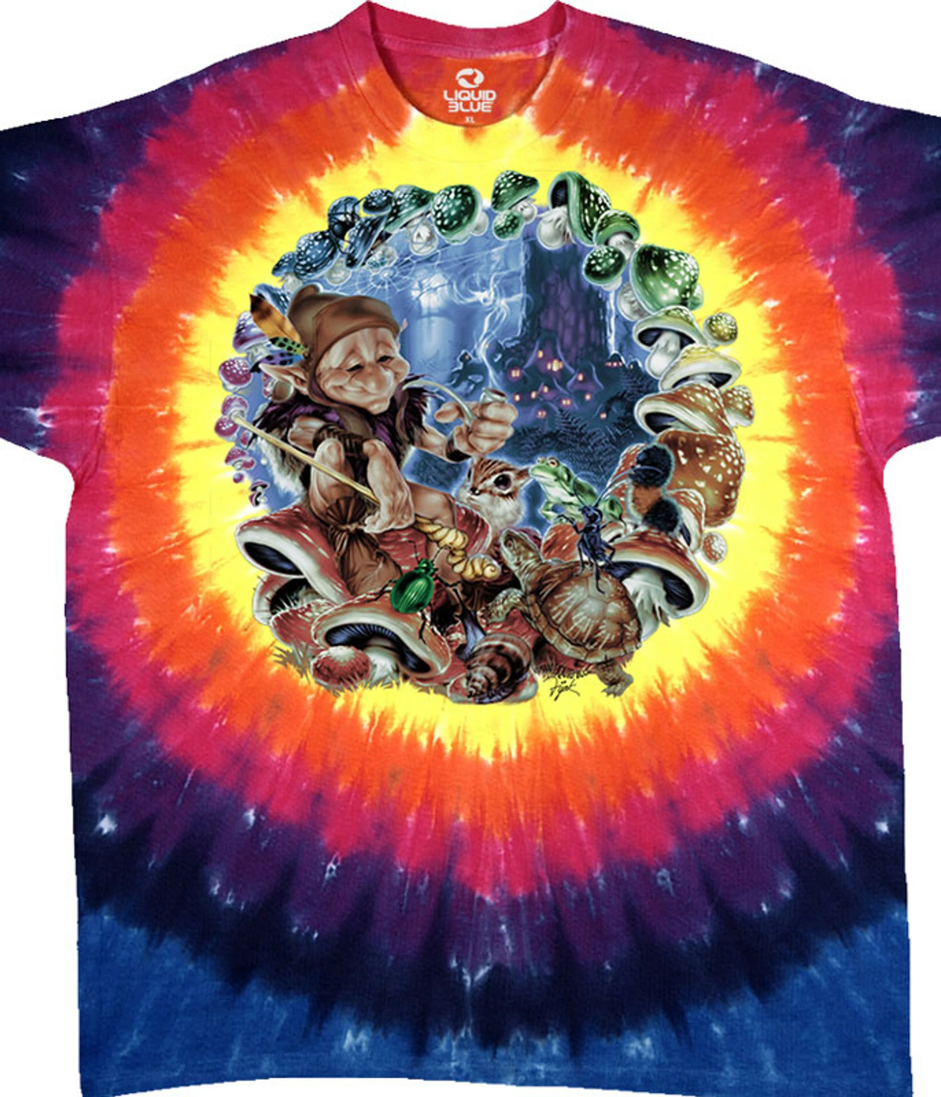 Mushroom Elf Tie-Dye T-Shirt 3 Mushroom Elf Tie-Dye T-Shirt