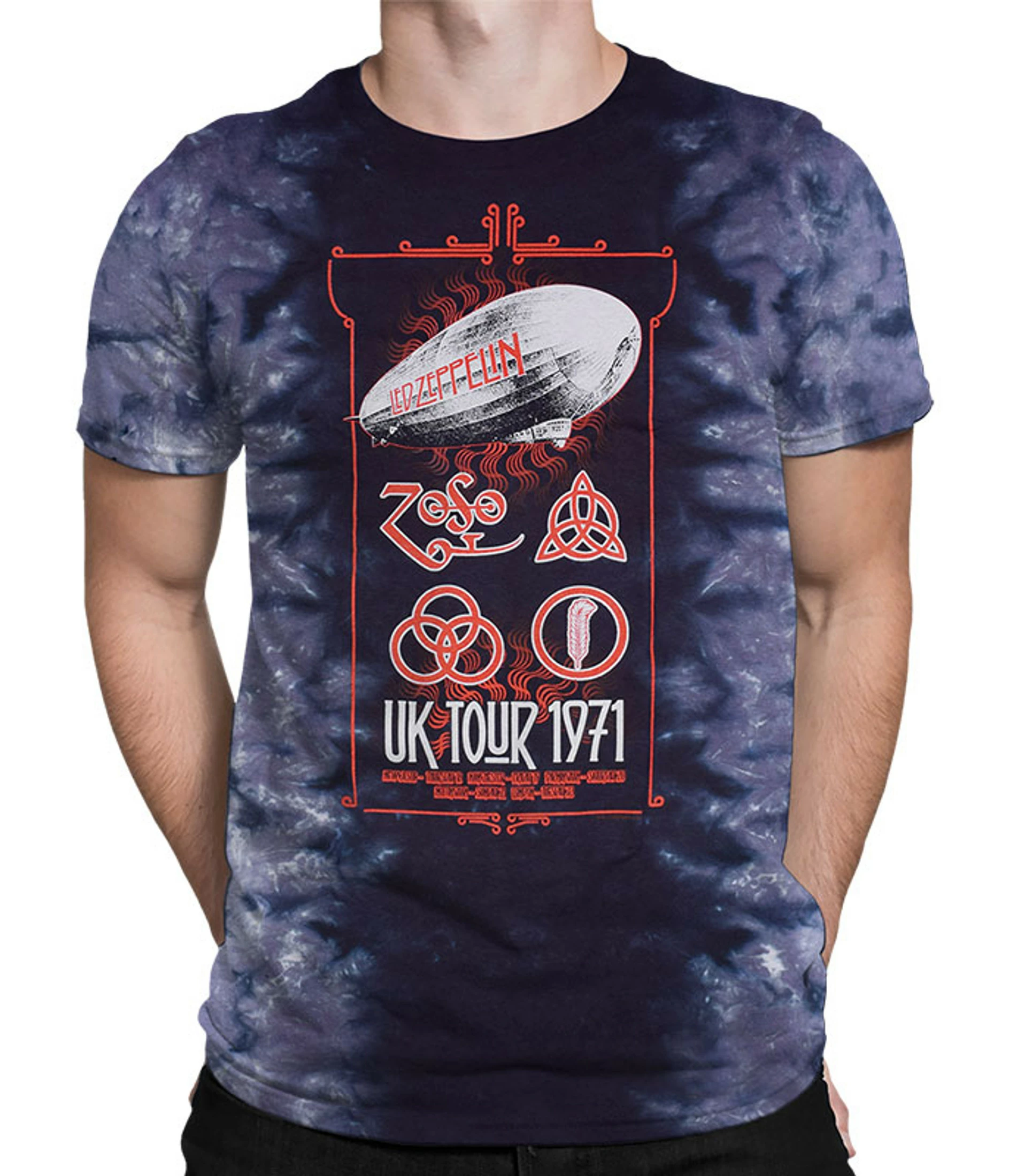 Uk Tour 1971 Tie-Dye T-Shirt 3 Uk Tour 1971 Tie-Dye T-Shirt
