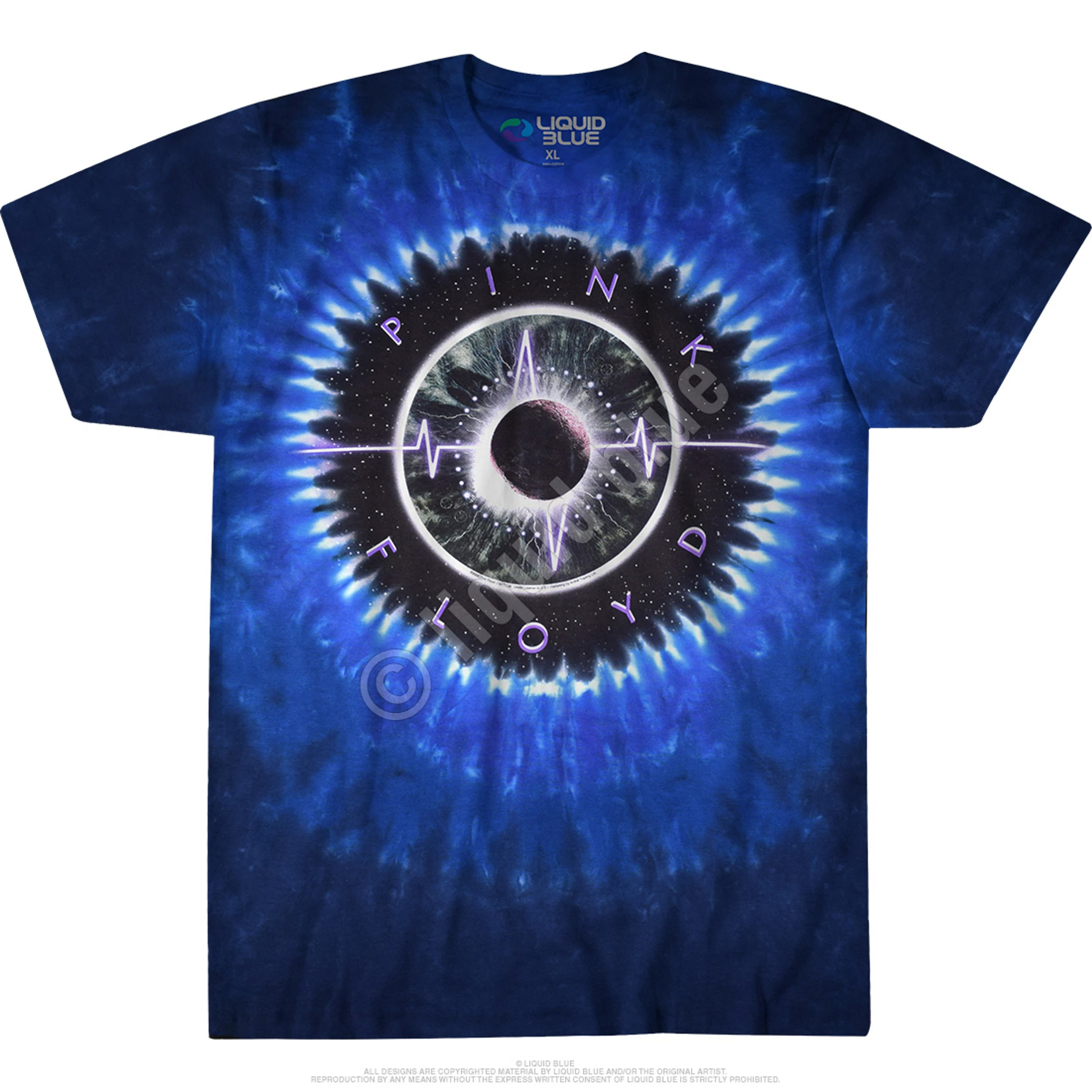 Pink Floyd Pulse Concentric Tie-Dye T-Shirt 6 Pink Floyd Pulse Concentric Tie-Dye T-Shirt - Image 4