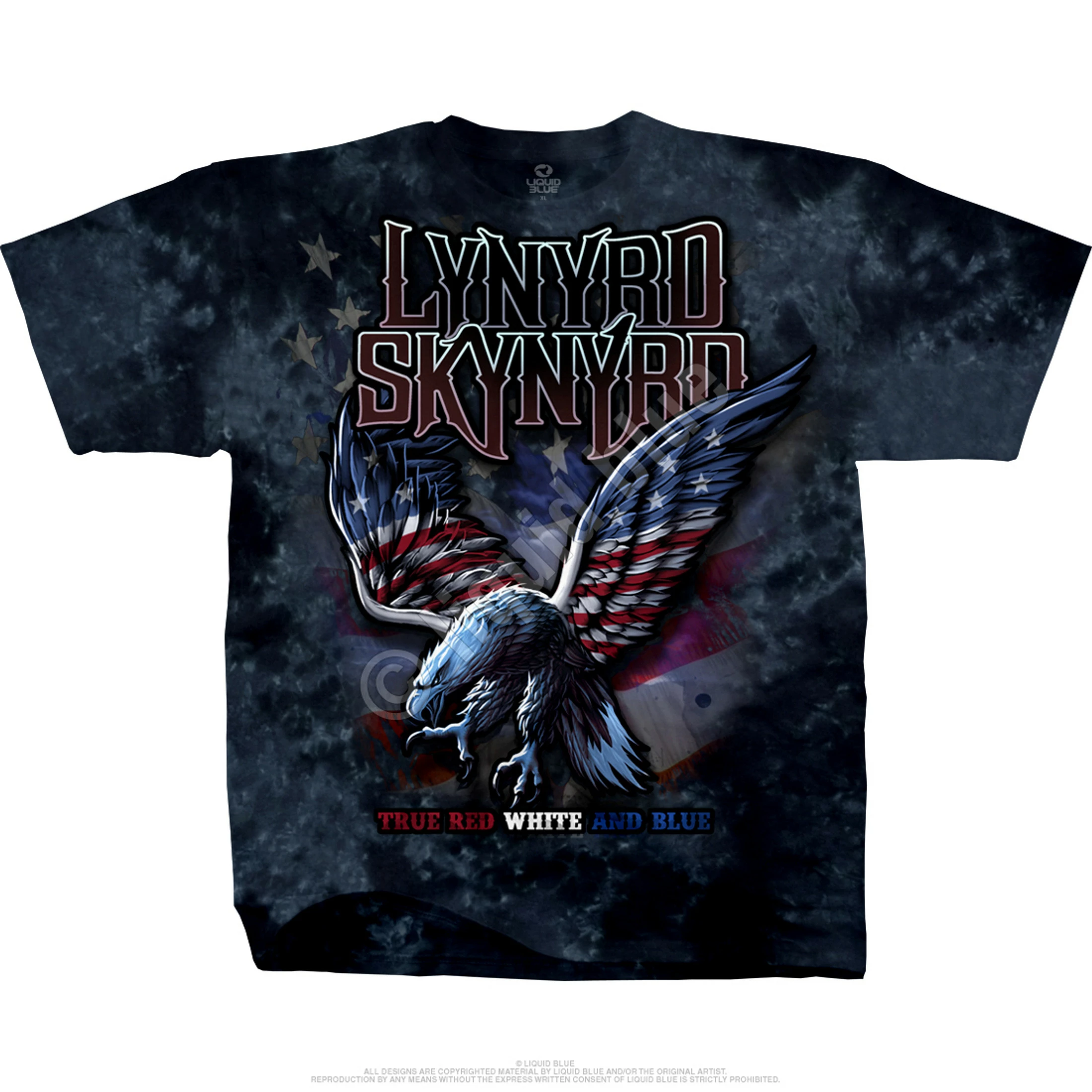 True Red, White & Blue Tie-Dye T-Shirt 4 True Red, White & Blue Tie-Dye T-Shirt - Image 2