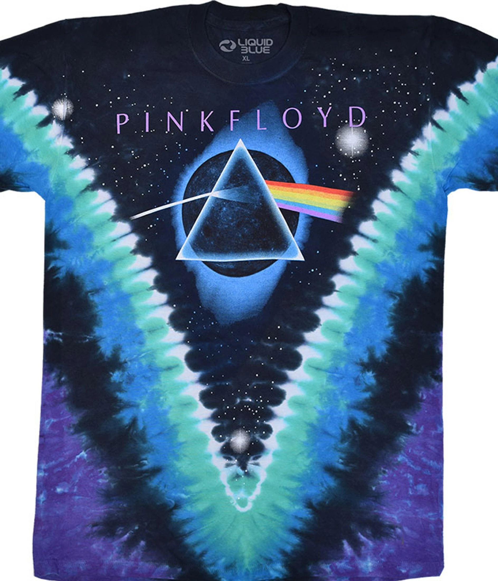 Pink Floyd Eclipsed By The Moon Tie-Dye T-Shirt 3 Pink Floyd Eclipsed By The Moon Tie-Dye T-Shirt