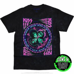 KISS Blacklight Tie-Dye T-Shirt -MLB Shop 11903f blacklight 13329.1562622245