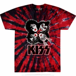 KISS Burst Tie-Dye T-Shirt -MLB Shop 11929f 13040.1628104181